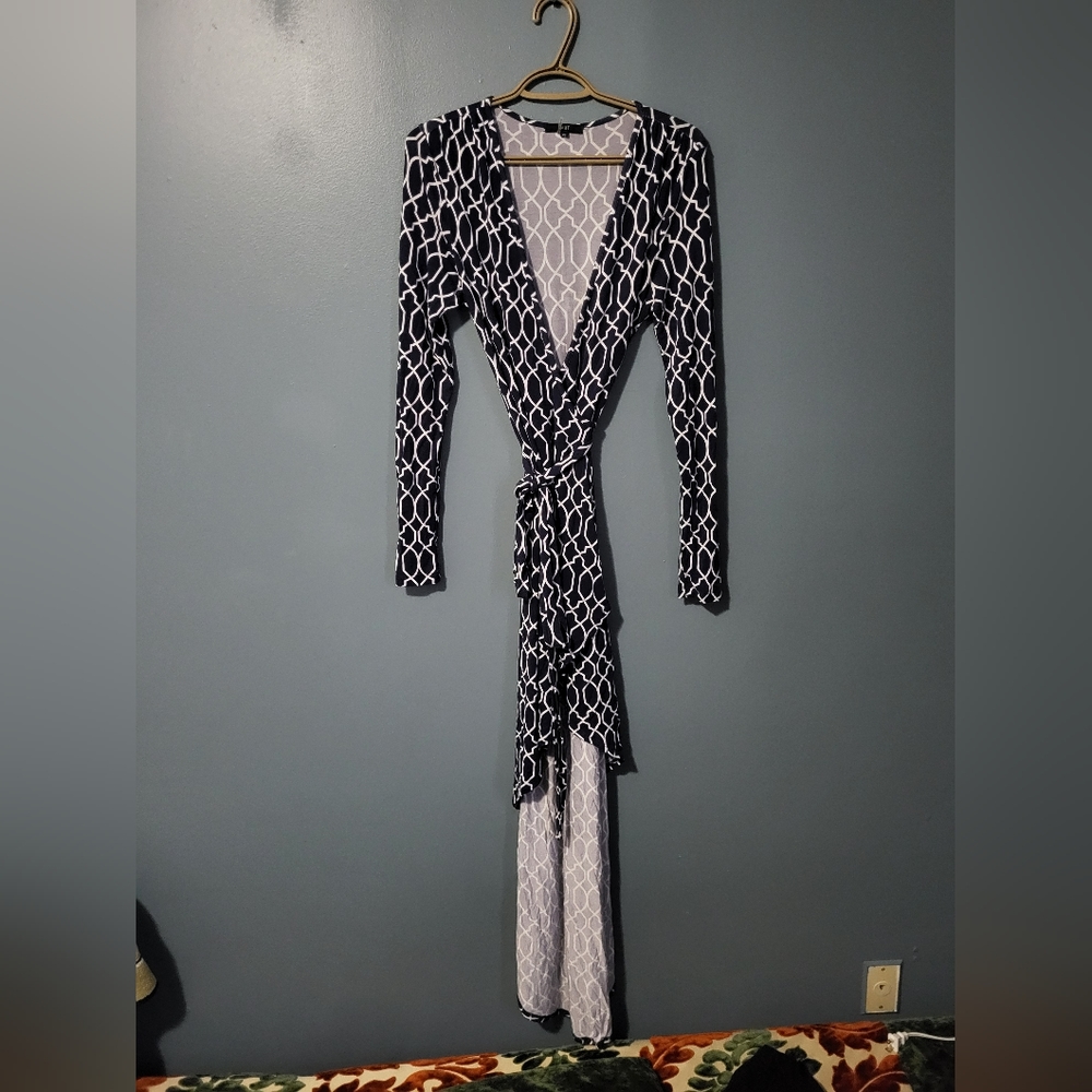 Long wrap dress